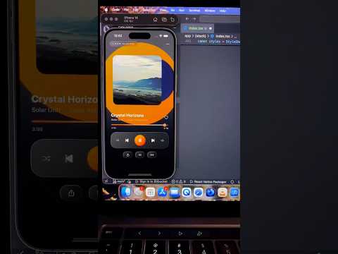 Liquid Glass Music Player Inspired by Apple Music 🎵✨