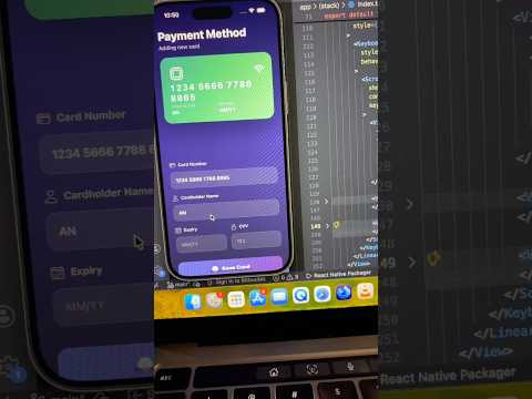 Card Input Screen with Real-Time Preview in React Native 💳✨