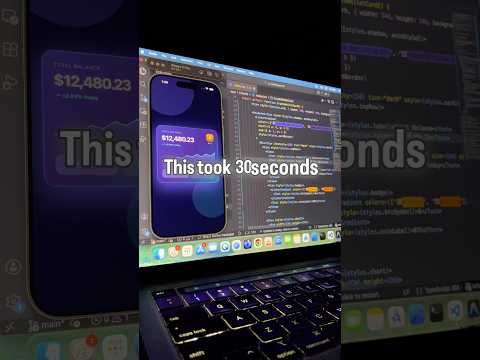 Built a Premium Crypto Wallet UI in React Native ⚡
