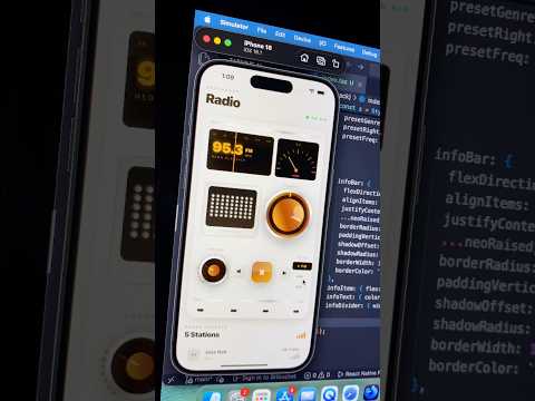 Built a fully interactive Broadcast Radio UI in React Native 📻