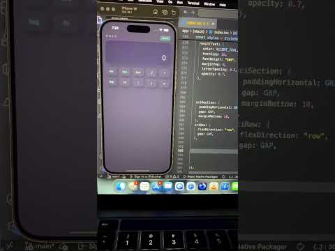 Premium Glassmorphism Calculator in React Native 💎✨