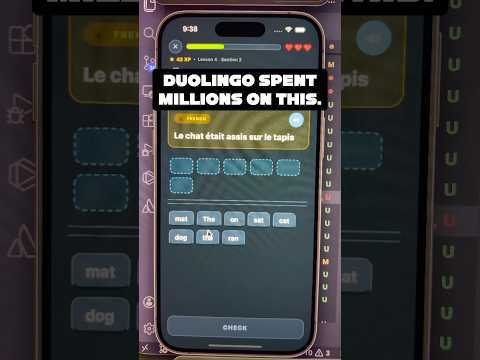 Duolingo spent millions building their interactive word translation screen.