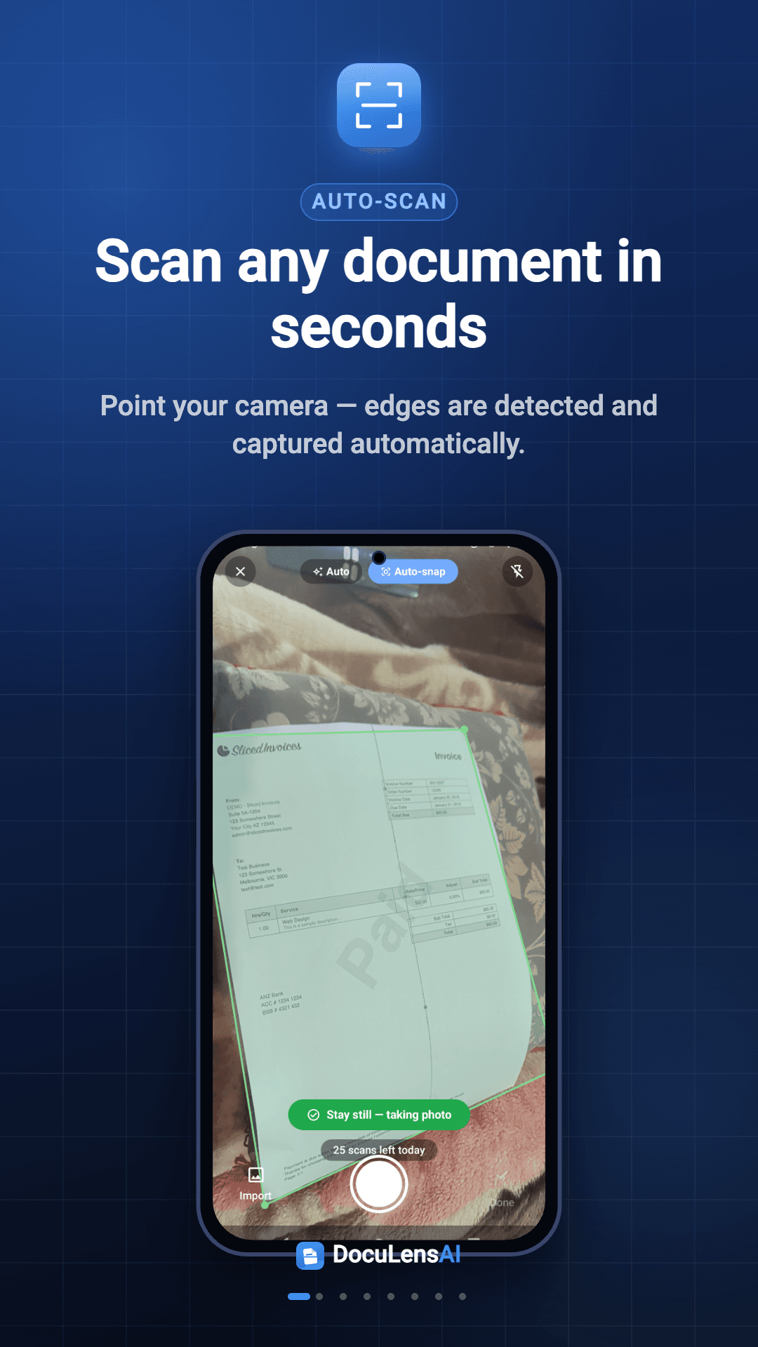 DocuLensAI app screenshot